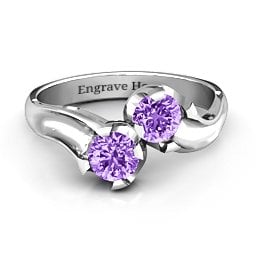 Two Stone Sparkle Ring