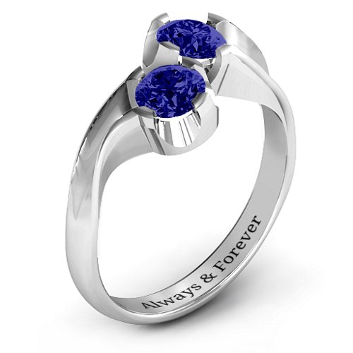 Two Stone Sparkle Ring