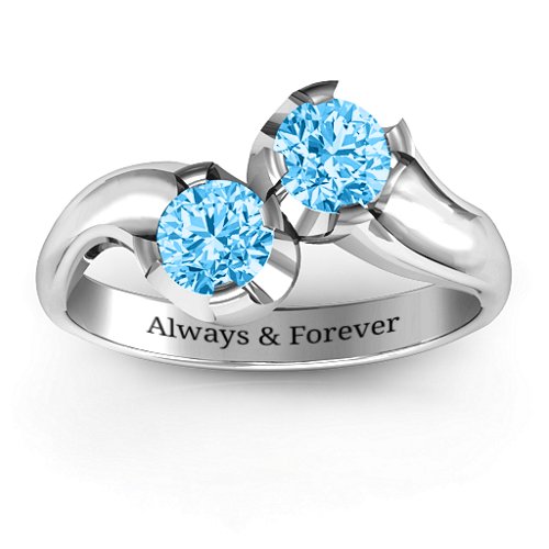 Two Stone Sparkle Ring