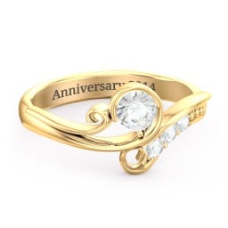 Family Flair Ring With 2-6 Birthstones