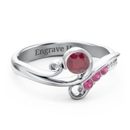 Family Flair Ring With 2-6 Birthstones