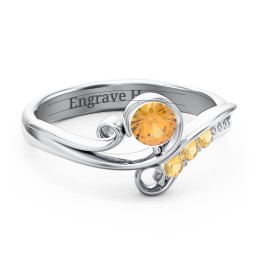 Family Flair Ring With 2-6 Birthstones