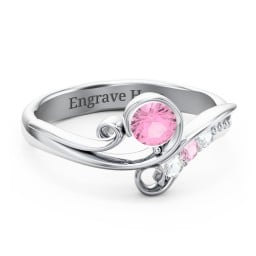 Family Flair Ring With 2-6 Birthstones