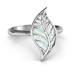 Mint to Be Cage Leaf Ring