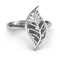 Mint to Be Cage Leaf Ring