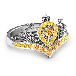 Queen Of My Heart Tiara Ring
