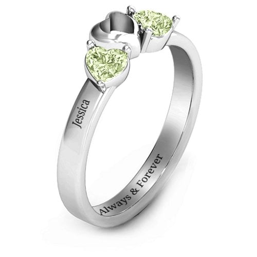 Sparkling Sweethearts Two-Stone Ring
