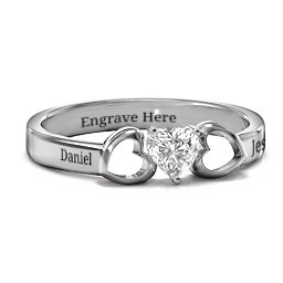 Darling Heart Wraparound Ring