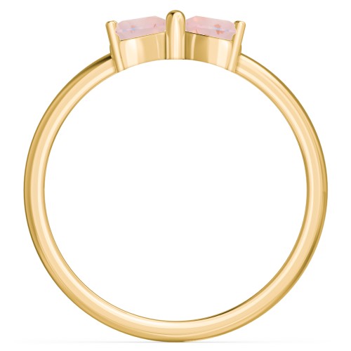 Adorable Bow Ring – 18K Gold Plated Silver with Opal