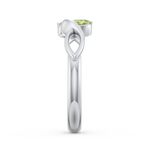 Heavenly Hearts Ring with Heart Birthstones
