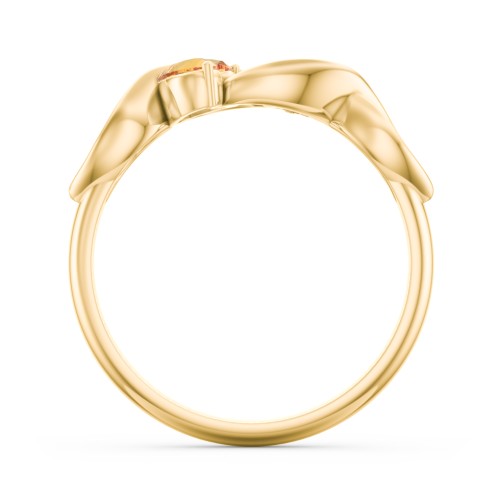 Heavenly Hearts Ring with Heart Birthstones