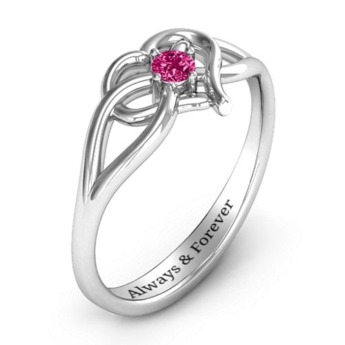 Everlasting Elegance Interwoven Heart Ring