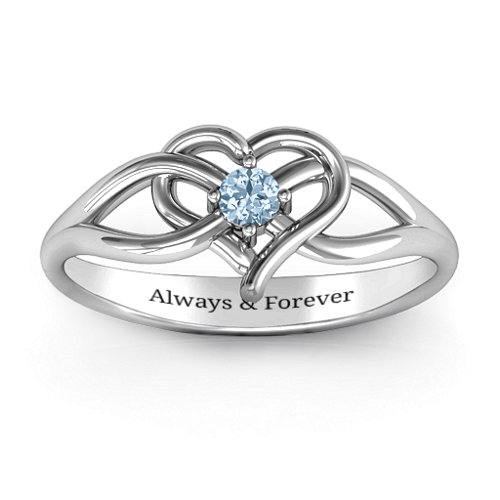 Everlasting Elegance Interwoven Heart Ring