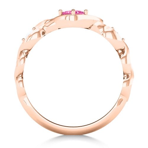 Shimmering Infinity Princess Stone Heart Ring