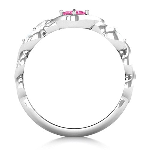 Shimmering Infinity Princess Stone Heart Ring