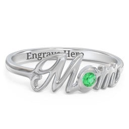 All About Mom Birthstone Ring
