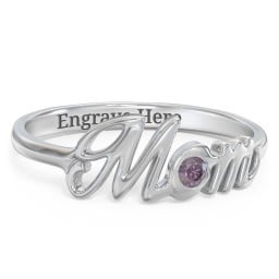 All About Mom Birthstone Ring