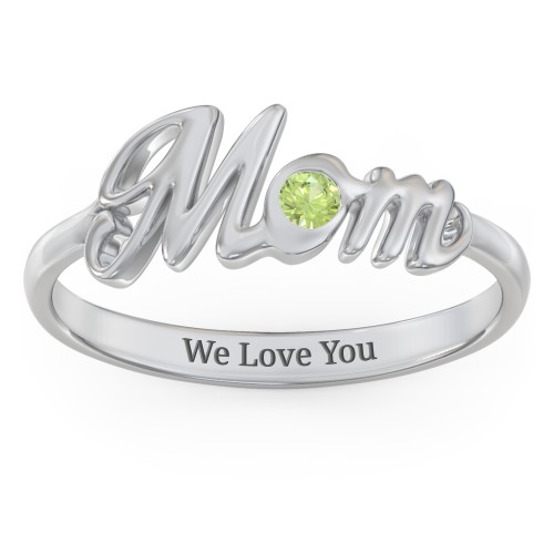 All About Mom Birthstone Ring