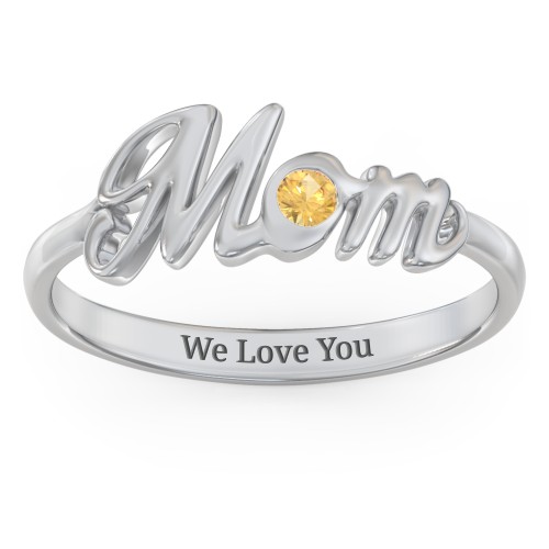 All About Mom Birthstone Ring