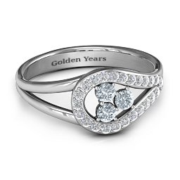 Illuminating Accents Ring in 925 Sterling Silver with Cubic Zirconia
