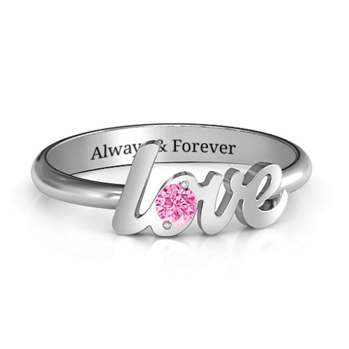 Letters Of Love Ring