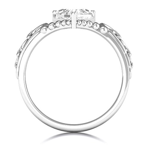 Dreams Do Come True Tiara Ring – Sterling Silver with White Premium Zirconia and Cubic Zirconia