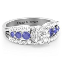 Andromeda Round Cluster Ring