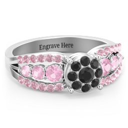 Andromeda Round Cluster Ring