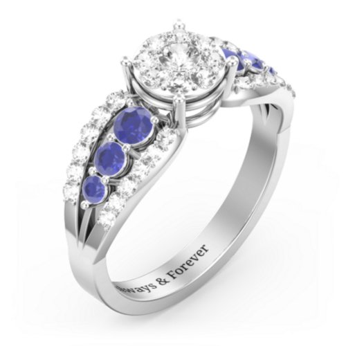 Andromeda Round Cluster Ring