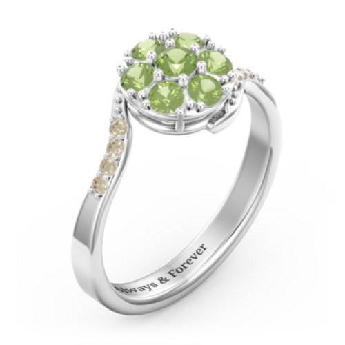 Ariel Round Cluster Ring