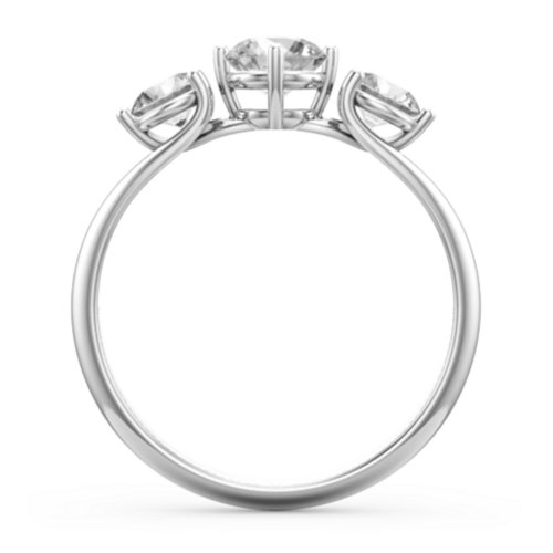 Orion’s Belt Three Stone Round Brilliant Cut Ring