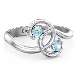 The Pinky Promise Ring in 925 Sterling Silver with Blue Topaz