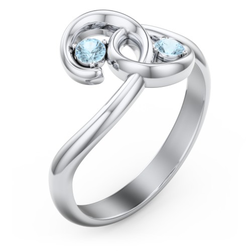 The Pinky Promise Ring – Sterling Silver with Blue Topaz