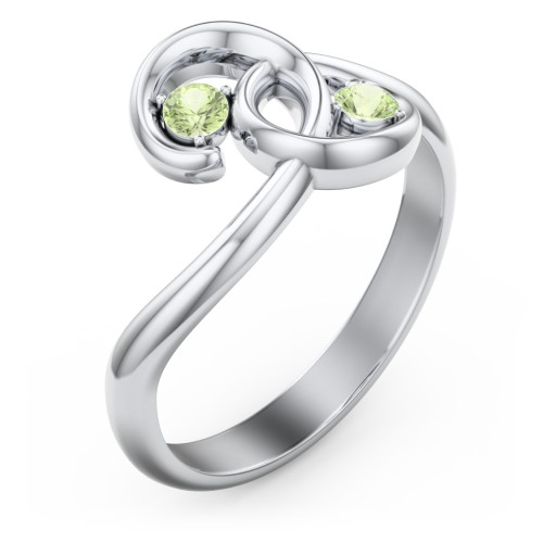 The Pinky Promise Ring – Sterling Silver with Peridot