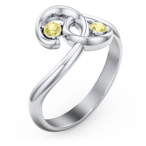 The Pinky Promise Ring – Sterling Silver with Citrine