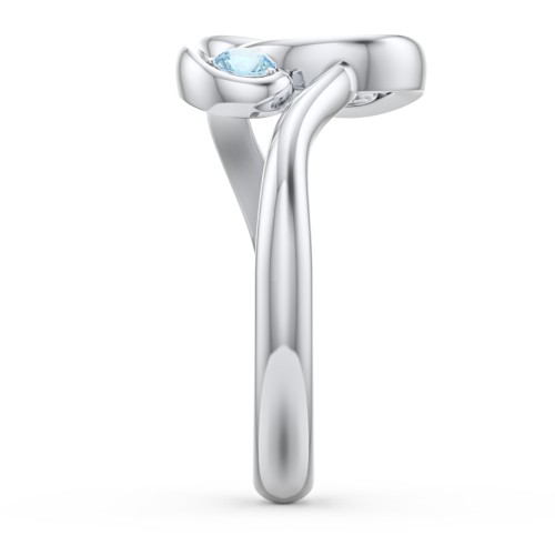The Pinky Promise Ring – Sterling Silver with Blue Topaz