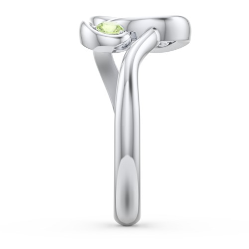 The Pinky Promise Ring – Sterling Silver with Peridot