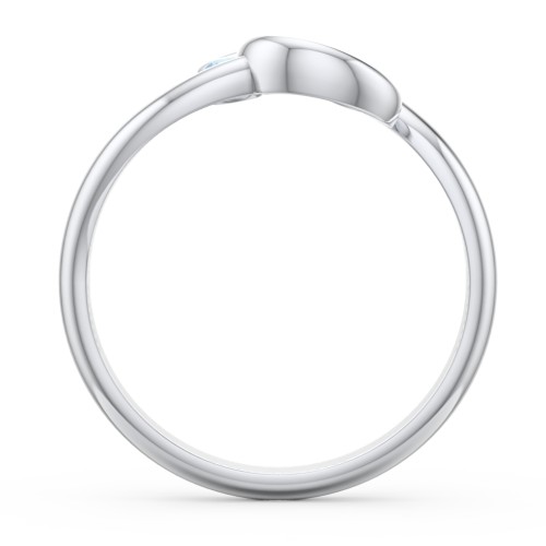 The Pinky Promise Ring – Sterling Silver with Blue Topaz