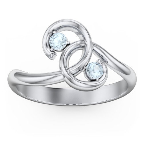 The Pinky Promise Ring – Sterling Silver with Aquamarine