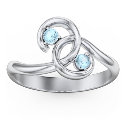 The Pinky Promise Ring – Sterling Silver with Blue Topaz