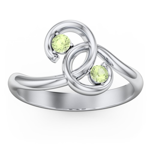 The Pinky Promise Ring – Sterling Silver with Peridot