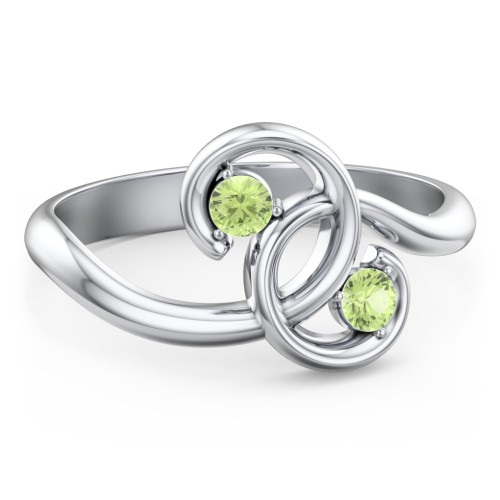 The Pinky Promise Ring – Sterling Silver with Peridot