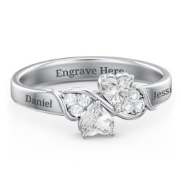 Heart of Hearts with Accent Stones Ring