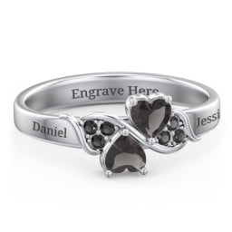 Heart of Hearts with Accent Stones Ring