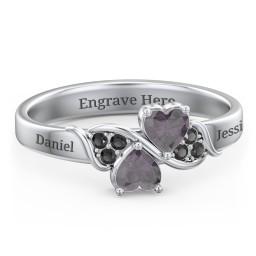 Heart of Hearts with Accent Stones Ring