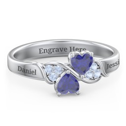 Heart of Hearts with Accent Stones Ring