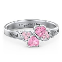 Heart of Hearts with Accent Stones Ring
