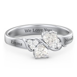Heart of Hearts with Accent Stones Ring