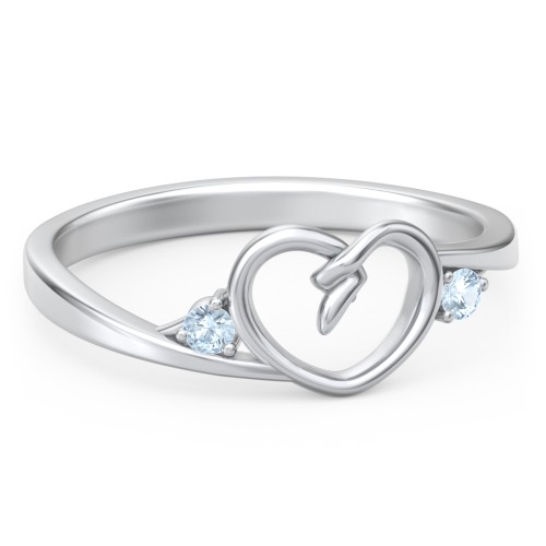 Hearts Entwined Pinky Promise Ring