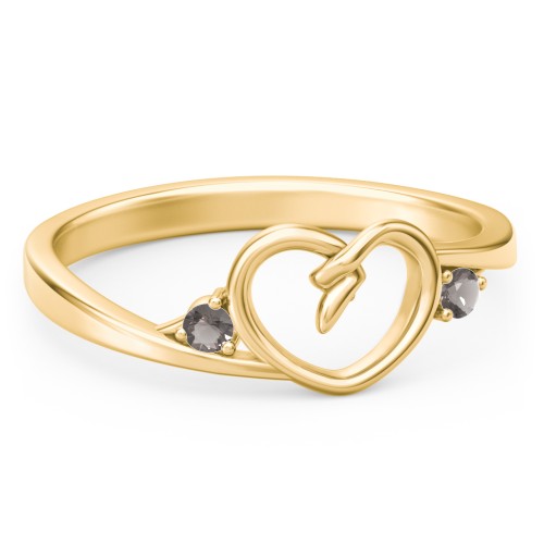 Hearts Entwined Pinky Promise Ring